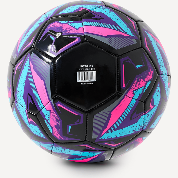Мяч футбольный JOGEL Intro №5, черный