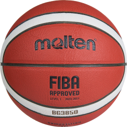 Мяч баск. MOLTEN B6G3850 р.6, FIBA Appr, синт.комп.кожа (ПУ),12 пан,бут.кам,нейл.корд,кор-беж-чер