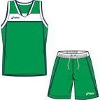 Баскетбольный Комплект Asics (майка+шорты) Set Lake: Бело-зеленый