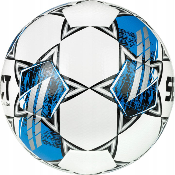 Мяч футб. SELECT Team DB V25, 0865560022, р.5, FIFA Basic, 32 пан, гл.ПУ, гибридн.сш., бело-синй