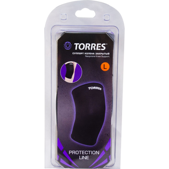 Суппорт колена закрытый TORRES PRL6005L, размер L