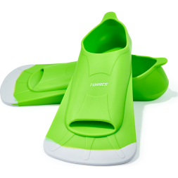 Ласты для бассейна TORRES F02, SWF022400GR, р. EU 32-34 (XXXS), салатово-серый