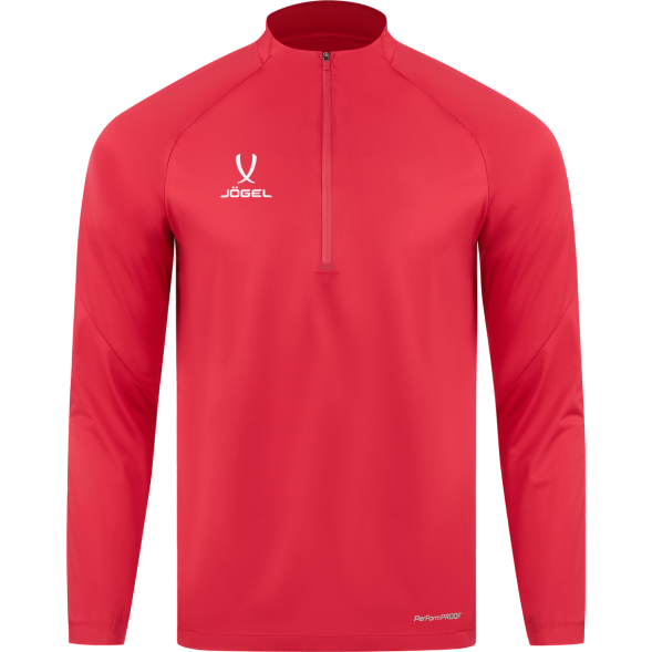 Джемпер ветрозащитный JOGEL PREMIER PerFormPROOF 1/4 Zip Wind Top, красный