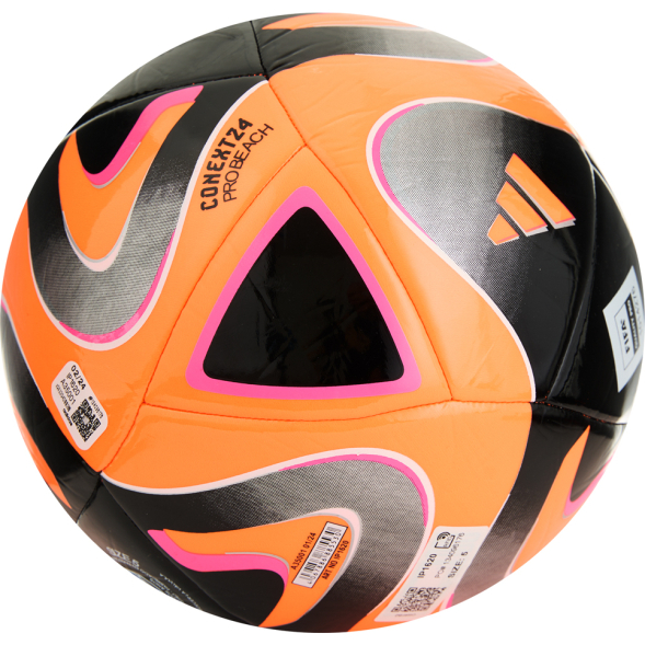 Мяч для пляж. футб. ADIDAS Pro Beach, IP1620, р.5, FIFA Pro, 14 пан, ТПУ, маш.сш, оранжевый