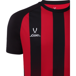 Футболка игровая JOGEL CAMP Striped Jersey, красный/черный, детский