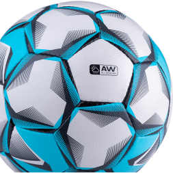 Мяч футбольный JOGEL Nueno №4, белый/голубой/черный