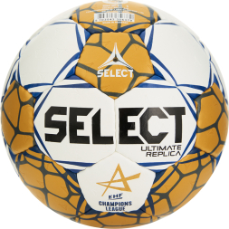 Мяч ганд. SELECT Ultimate Replica v24 , 1670850990, р.1, EHF Appr, ПУ, руч.сш, золотисто-белый