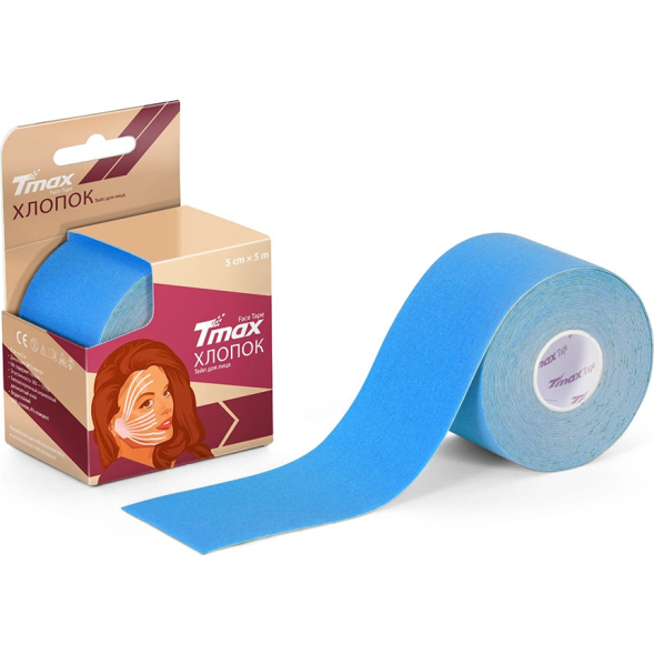 Тейп кинезиологический Tmax Beauty Tape (5см x 5м),арт.423241,хлопок, сиреневый