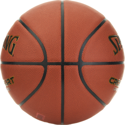 Мяч баск. SPALDING TF Cross Court  76931Z, р.7, композит. кожа (ПУ), коричнево-черный