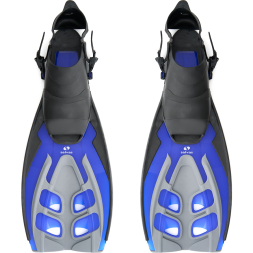 Ласты для плавания SALVAS Tonic Dive, BA190LXBBSTS, размер L/XL, синие