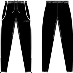 Брюки тренировочные детские ATEMI, цв.черный, арт.APNT-001JSS23-BLK (128)