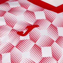 Футболка игровая JOMA с коротким рукавом SUPERNOVA III Красный-белый