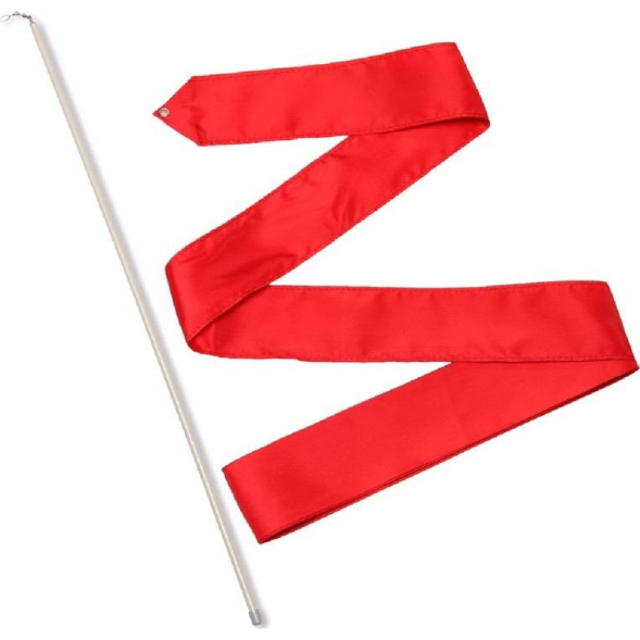 Лента гимнастическая с палочкой 50см, СЕ4-CB, длина 4м, васильковый