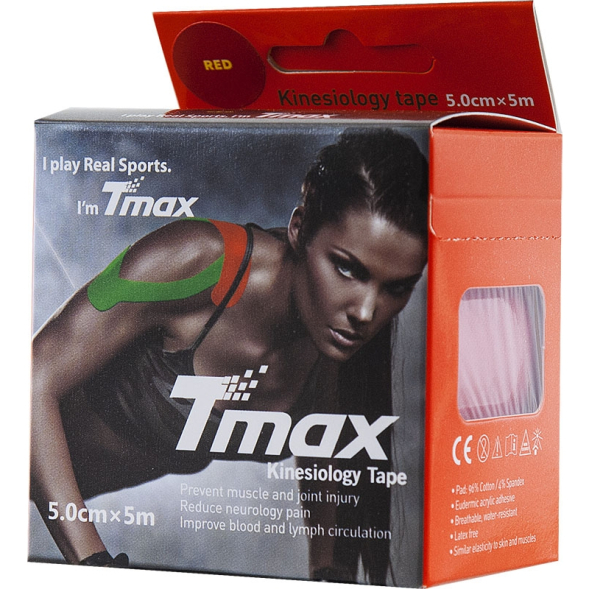 Тейп кинезиологический Tmax Extra Sticky Biege (5 см x 5 м), 423112, телесный