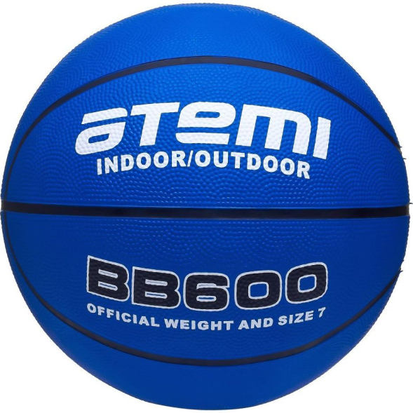 Мяч баскетбольный Atemi, р. 7, резина, 8 панелей, BB600, окруж 75-78, клееный