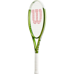 Ракетка б/т Wilson Blade Feel Team 103, WR117710U1, для любителей, алюминий, со струнами, бело-зел