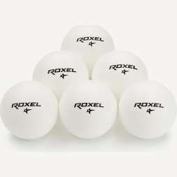 Мяч для настольного тенниса Roxel 1* Tactic, белый, 6 шт.