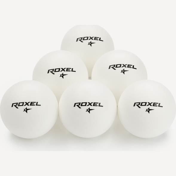 Мяч для настольного тенниса Roxel 1* Tactic, белый, 6 шт.