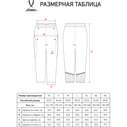 Брюки тренировочные с карманами JOGEL PREMIER PerFormDRY 3/4 Training Pants, черный