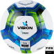 Мяч футзал. VISION Target, FS324094, FIFA Basic, р.4, 32 п. PU, 3 подкл.сл, термосшивка, бело-синий