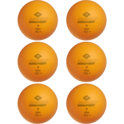 Мяч для настольного тенниса Donic 1* Elite, оранжевый 6 шт.