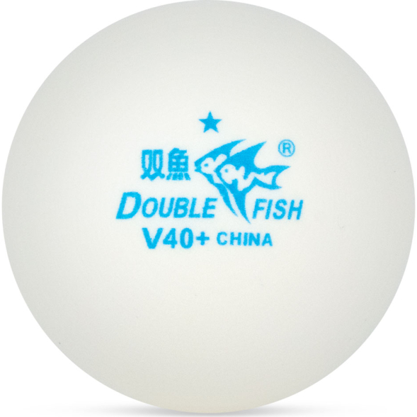 Мяч для наст. тенниса  DOUBLE FISH No-Star Ball, арт.V40+, диам. V40+мм.100 шт,белый