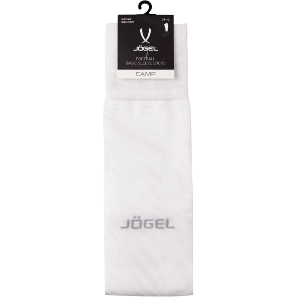 Гольфы футбольные JOGEL CAMP BASIC SLEEVE SOCKS, белый/серый