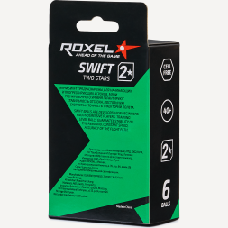 Мяч для настольного тенниса Roxel 2* Swift, белый, 6 шт.