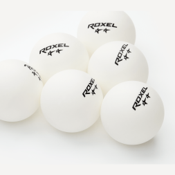 Мяч для настольного тенниса Roxel 2* Swift, белый, 6 шт.
