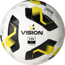 Мяч футб. VISION Striker FIFA, F325035, р.5, 32 пан.,гл.TPU,2подкл. слой, маш.сш., бело-черно-желтый