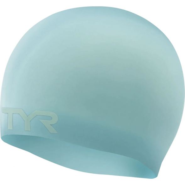 Шапочка для плавания TYR Wrinkle Free Silicone Cap, LCS-100, белый