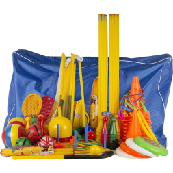 Набор для подвижных игр в сумке У866, 47 предметов в сумке, 98*34*60см, пластик, мультиколор
