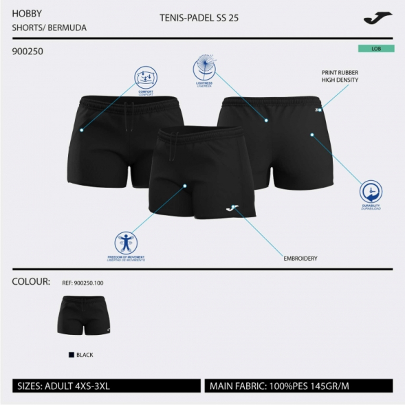 Шорты женские JOMA HOBBY WOMAN