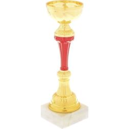 Кубок 131A, зол., подставка камень, 28 × 10 × 10 см