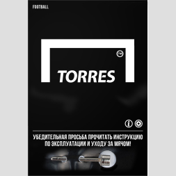 Мяч футб. TORRES Training, F323955, р.5, 32 пан. ПУ, 4 подкл. слоя, руч. сшивка, бело-зел-жёлт