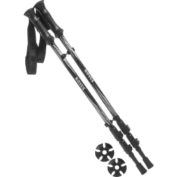 Треккинговые палки Novus телескоп., 18/16/14 мм, flip lock, р. 65-135, NTP-02 black