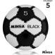 Мяч футбольный MINSA Black, PU, ручная сшивка, 32 панели, р. 5