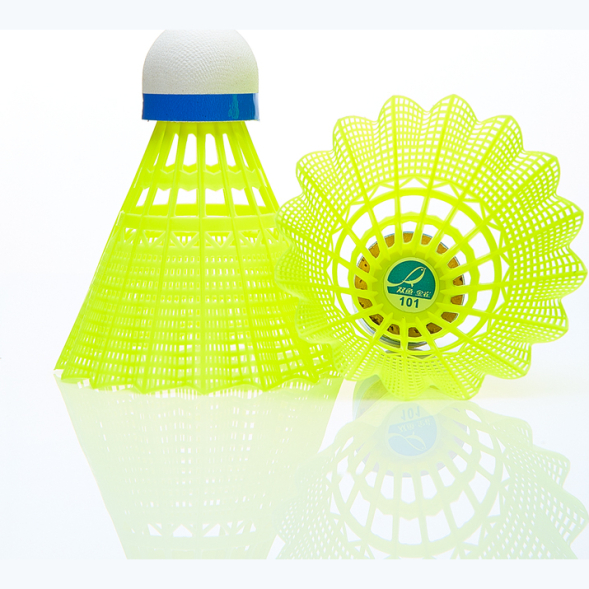 Воланы для бадминтона DOUBLE FISH JINQUE 101w ( нейлон/пробка), 6 шт, белый