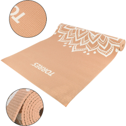 Коврик для йоги TORRES Relax 4, YL12224G, толщина 4 мм, ПВХ, серый