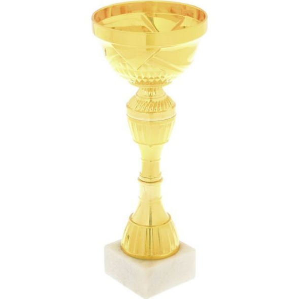 Кубок 135C, зол., подставка камень, 24 × 10 × 6 см