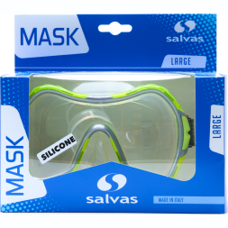 Маска для плавания SALVAS Viva Sr Mask CA535S1GYSTH, размер взрослый, желтая