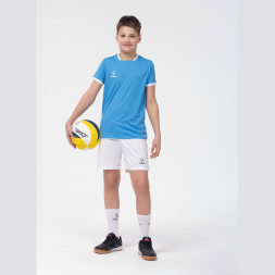 Футболка волейбольная JÖGEL CAMP, бирюзовый, детский