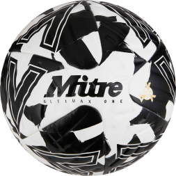 Мяч футб. MITRE Ultimax One, 5-B0152B99, р.5, FIFA PRO, 4 пан, ТПУ, термосшивка, бело-черный