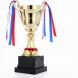 Кубок 185А, зол., триколор, подставка пластик, 28 × 17 × 10 см