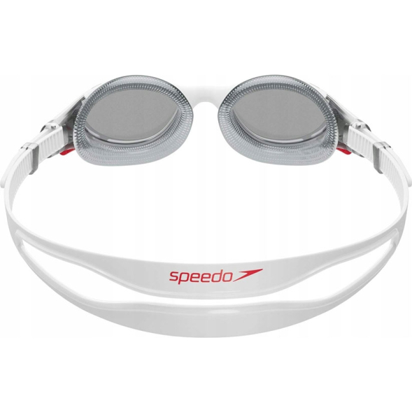 Очки для плав. SPEEDO Biofuse 2.0, 8-00233214500, ДЫМЧАТЫЕ линзы, белая оправа