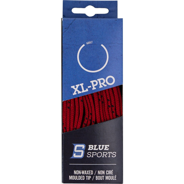 Шнурки для коньков Blue Sports XL-PRO, 902901-RD-213, полиэстер, 213см,красный