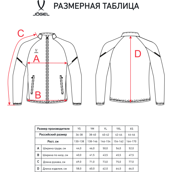 УЦЕНКА Куртка спортивная JOGEL CAMP 2 Lined Jacket, серый, детский