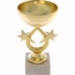 Кубок 156, зол., подставка камень, 19 х 10 х 10 см