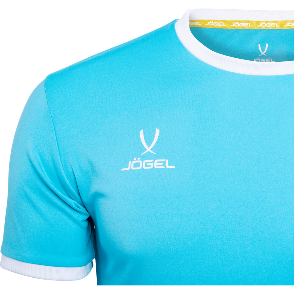 Футболка футбольная JOGEL CAMP Origin, бирюзовый/белый