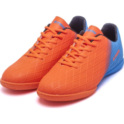 Бутсы футбольные ATEMI, SBA-005 INDOOR, цв. оранжевый/ голубой (40)